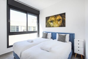 2 bedrooms, iron/ironing board, travel crib, WiFi