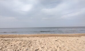 Vlak bij het strand