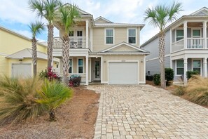 Exterior - Sandy Palms: Fan Fave Prvt Htd Pool Home, Hot Tub, Golf Cart, & FREE Activities! (Panama City Beach)