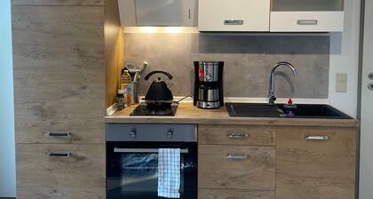 Gemütliches Studio mit Blick auf den Kurgarten