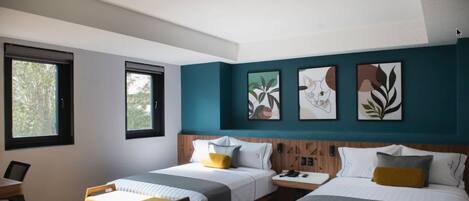 Premium bedding, down comforters, minibar, in-room safe