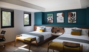 Literie de qualité supérieure, couette en duvet d'oie, minibar