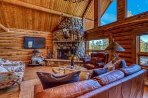 TV, fireplace, DVD player