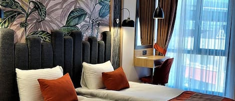 Standardrum | 1 sovrum, värdeförvaringsskåp på rummet, skrivbord och ljudisolering