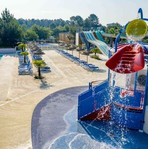 Piscine extérieure, piscine chauffée