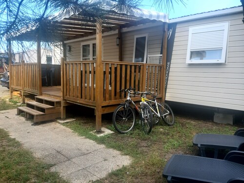 Mobilhome 6 / 8pers 3ch Contis Saint Julien en born 