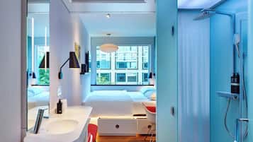 Premium bedding, pillow-top beds, in-room safe, desk