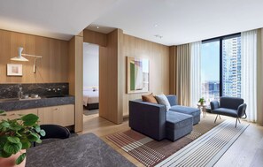 King Suite | Premium bedding, pillow-top beds, minibar, in-room safe - Hyatt Centric Melbourne (Melbourne)