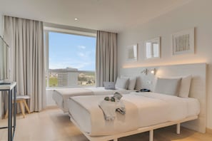Minibar, laptop workspace, bed sheets, wheelchair access