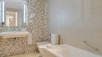 Free toiletries, hair dryer, towels