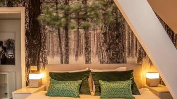 2 bedrooms, iron/ironing board, travel crib, WiFi