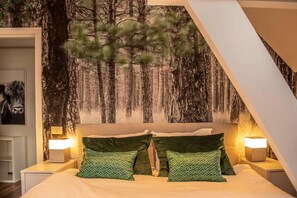 2 habitaciones, tabla de planchar con plancha, cuna de viaje y wifi 