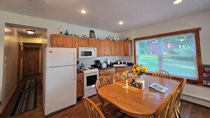 Private kitchen - Adirondack Hideout, lakefront location and sandy shoreline (Lyon Mountain)