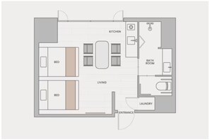 Basic-Zimmer, Nichtraucher (Universal) | Wohnbereich