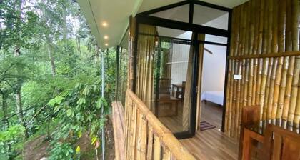 IlliVilla Bamboo claded single room cottage inside Organic Spices Farm in Munnar