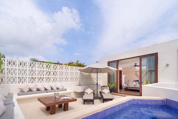 Deluxe-Penthouse, 1 King-Bett, eigener Pool | Terrasse/Patio