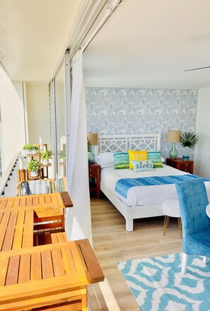 1 sovrum, värdeförvaringsskåp på rummet och strykjärn/strykbräda