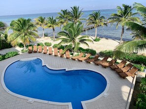 Outdoor pool - Oceanaire 4 - Amazing Oceanfront Views & Free use of Kayaks (San Pedro)