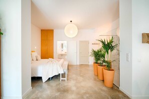 1 slaapkamer, een strijkplank/strijkijzer, wifi, beddengoed