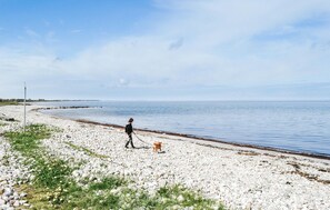 Nær stranden og fisking
