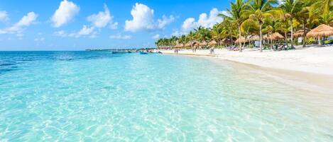 Beach nearby, beach towels