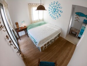 1 bedroom, travel crib, free WiFi, bed sheets