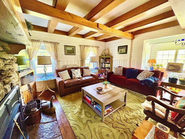 تلفزيون ذكي، مدفأة، مشغل دي في دي، كُتُب