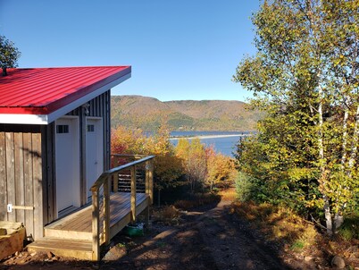 Puffin Pod Hike-In Sleeping Pod at Sally's Brook Off-Grid Luxury Cabins