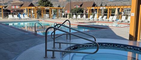 Indoor pool, outdoor pool