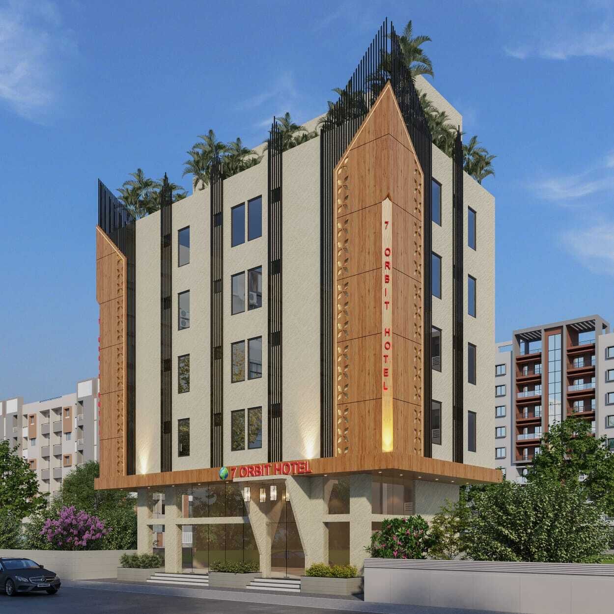 Overnatningsstedets facade