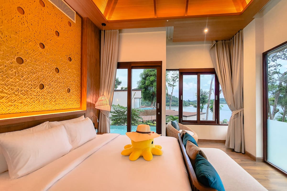Villa (Sky Pool Villa) | 1 slaapkamer, luxe beddengoed, een gratis minibar, een kluis op de kamer