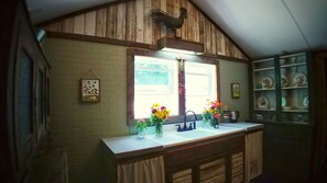 Fridge, oven, stovetop, toaster