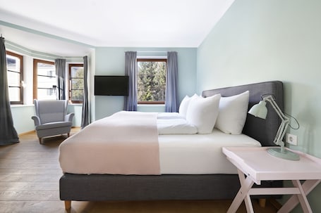 1 habitación y ropa de cama de alta calidad