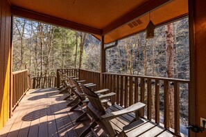 小屋, 多张床, 热水浴缸 | 客房景观