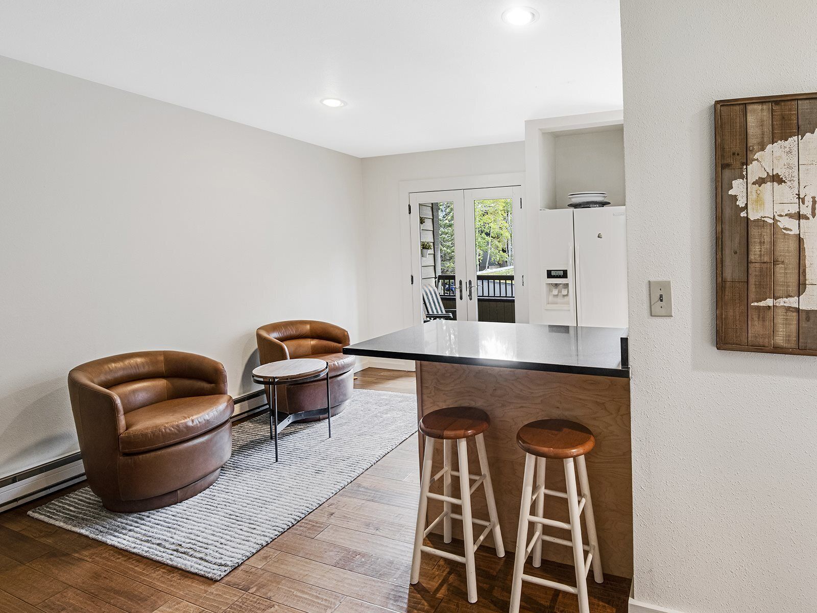 Apartment (Coldstream Townhome 7) | Living room | Flat-screen TV, fireplace