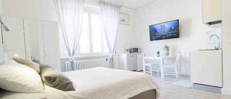 1 Schlafzimmer, Reisekinderbett, kostenloses WLAN, Bettwäsche