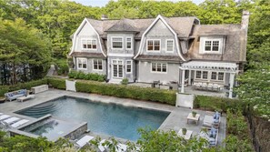 Outdoor pool, a heated pool - Sagaponack, Hamptons Designer Luxury, Tennis Court and 8 Bedrooms (Sagaponack)