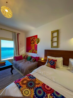 2 chambres, accès au Wi-Fi (inclus), literie fournie