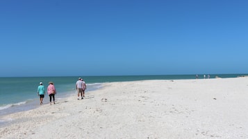 Beach nearby, sun-loungers