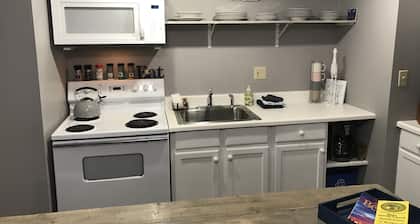 Spacious two bedroom get away. Full kitchen with all supplies. 75 in tvâŠ
