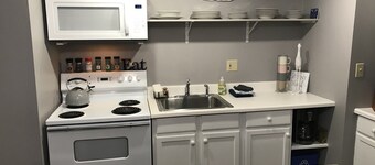 Spacious two bedroom get away. Full kitchen with all supplies. 75 in tv…