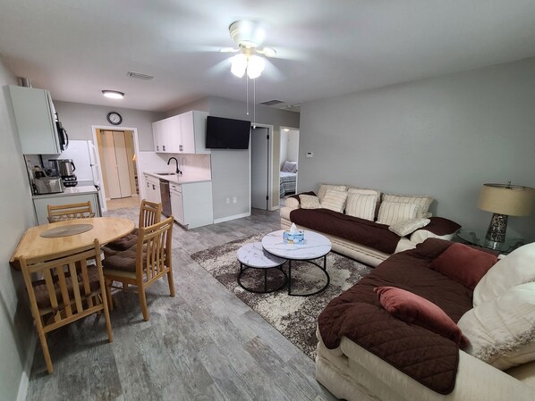 Living room and kitchen 