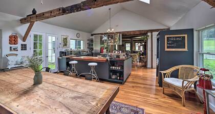 Game Room & Fire Pit: Peaceful Catskills Farmhouse