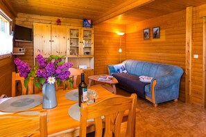 TV - Blockbohlenferienhaus Braun - Blockhaus (Koserow)