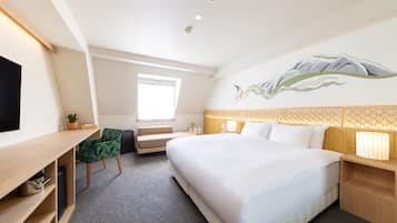 Daunenbettdecken, Zimmersafe, individuell dekoriert