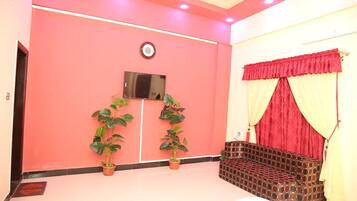 Deluxe Double Room | Living area | TV