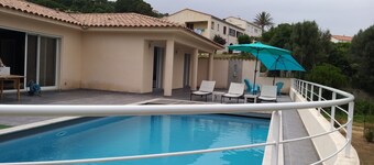 Spacious villa with private heated pool