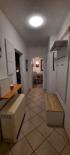 Large apartment with fireplace and washing machine