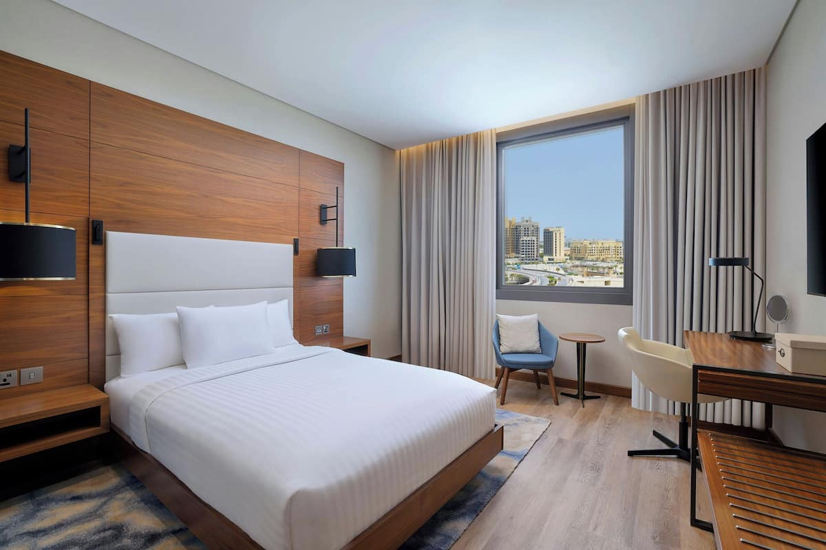 Chambre, 1 lit double, vue ville