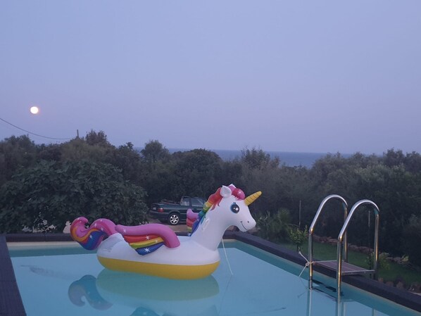 Outdoor pool - Villa with pool and sea view (Muravera)